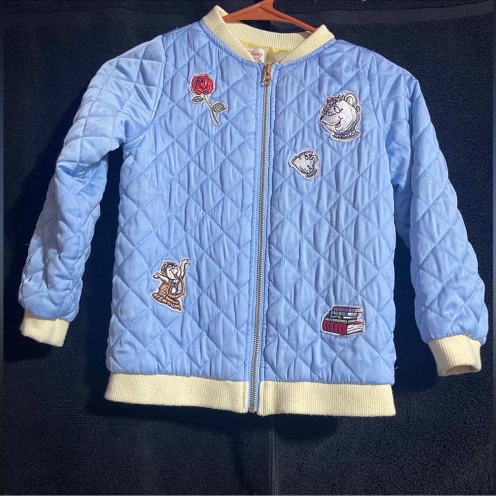 Disney Kids Puffer Jacket - Blue and Cream